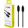 Kabel optyczny Toslink - Toslink XLINE 3 m Wtyk kątowy Nie