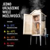 Wędzarnia BROWIN 330339 z termometrem 81 x 63 x 163 cm Drewniana Szerokość [cm] 63