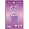 Słuchawki douszne CELLULARLINE Swag Fioletowy Transmisja bezprzewodowa Bluetooth