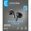 Słuchawki douszne CELLULARLINE Crystal Czarny Pasmo przenoszenia min. [Hz] 20
