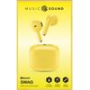 Słuchawki douszne CELLULARLINE Swag Żółty Transmisja bezprzewodowa Bluetooth