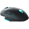 Mysz DELL Alienware AW620M Ciemnoszary Komunikacja z komputerem Bezprzewodowa