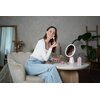 Lusterko kosmetyczne BEAUTIFLY Smart Moon Podświetlane z regulacją i wbudowanym głośnikiem Bluetooth Funkcje dodatkowe 5-krotne powiększenie