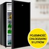 Lodówka LIN LI-BC90 83.2cm Czarna Roczne zużycie prądu 85 kWh = 97.75 zł