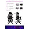 Fotel YUMISU 2054 Magnetic Jasnoszaro-czarny Rekomendowany wzrost [cm] 160 - 200