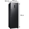 Lodówka SAMSUNG RR39C7EC5B1EF AI No Frost 186cm Grafitowa Funkcje dodatkowe Humidity Fresh+