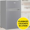 Lodówka LIN LI-EF2-11 85cm Srebrna Roczne zużycie prądu 166 kWh = 190.9 zł