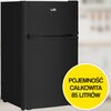 Lodówka LIN LI-EF2-11 85cm Czarna Roczne zużycie prądu 166 kWh = 190.9 zł