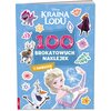 Książka z naklejkami Disney Kraina Lodu 100 brokatowych naklejek (miękka okładka)
