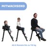 Krzesełko do karmienia CHICCO Crescendo Lite Czarny Materiał wykonania Stal