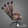 Fotel DIABLO CHAIRS V-Modular Brązowy Rodzaj oparcia Tapicerowane