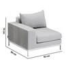 Zestaw mebli ogrodowych KETTLER 4-modułowy Ego Modular 409013 Srebrno-szary Kolor Srebrno-szary