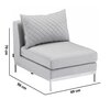 Zestaw mebli ogrodowych KETTLER 4-modułowy Ego Modular 409013 Srebrno-szary Materiał Aluminium