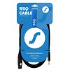 Kabel SSQ XLRMI1 XLR żeński - Jack stereo 3.5 mm 1 m