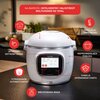 Multicooker TEFAL Cook4me Touch Pro CY943130 (Wi-Fi) z wbudowaną wagą + Pokrywa TEFAL Cook4Me XA612010 oraz dostępem do ponad 1000 darmowych przepisów Dotykowy ekran Tak