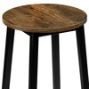 Hoker LOFTINSPIRED Flint Rustic loft Czarno-brązowy Materiał Stal malowana proszkowo