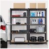 Regał magazynowy GOCKOWIAK 150 x 75 x 30 cm Czarny Materiał Płyta MDF