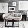 Zestaw stolików kawowych GOCKOWIAK Loft Praven Rustic Kwadratowy Postarzany Dąb Kształt Kwadratowy