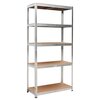 Regał magazynowy GOCKOWIAK 150 x 75 x 30 cm Srebrny