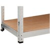 Regał magazynowy GOCKOWIAK 150 x 75 x 30 cm Srebrny Głębokość [cm] 30