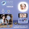 Lampa pierścieniowa CELLULARLINE Selfie Ring Mirror Niebieski Wyposażenie Brak