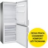 Lodówka AMICA FK2415.3UX(E) 152cm Inox Położenie zamrażarki Na dole