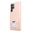 Etui KARL LAGERFELD Silicone Choupette Metal Pin do Samsung Galaxy S23 Ultra Różówy Seria telefonu Galaxy S