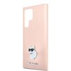 Etui KARL LAGERFELD Silicone Choupette Metal Pin do Samsung Galaxy S23 Ultra Różówy Typ Etui nakładka