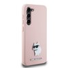 Etui KARL LAGERFELD Silicone Choupette Metal Pin do Samsung Galaxy S23+ Różowy Kompatybilność Samsung Galaxy S23+