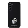 Etui KARL LAGERFELD Silicone Karl&Choupette Metal Pin do Samsung Galaxy S23+ Czarny Model telefonu Galaxy S23+ 5G