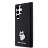 Etui KARL LAGERFELD Silicone Choupette Metal Pin do Samsung Galaxy S23 Ultra Czarny Seria telefonu Galaxy S