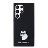 Etui KARL LAGERFELD Silicone Choupette Metal Pin do Samsung Galaxy S23 Ultra Czarny Model telefonu Galaxy S23 Ultra 5G