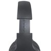 Czarne, regulowane nauszne słuchawki z widocznymi oznaczeniami na pałąku. Produkt to "Słuchawki COBRA CR750RGB, Nauszne".
