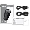 Głośnik mobilny SVEN PS-315 Czarny Złącza USB-C