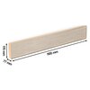 Złoty soundbar o prostokątnym kształcie z widocznymi wymiarami: 1100 mm długości, 170 mm wysokości i 77 mm głębokości. Przednia część urządzenia pokryta jest materiałem w jasnym odcieniu.