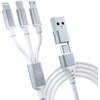 Kabel USB/USB-C - USB-C/Micro USB/Lightning 3MK Hyper Cable 3in1 1.5 m Biały Rodzaj Kabel