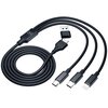 Kabel USB/USB-C - USB-C/Micro USB/Lightning 3MK Hyper Cable 3in1 1.5 m Czarny Rodzaj Kabel