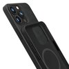 Etui 3MK Hardy MagFabric Case do Apple iPhone 15 Pro Max Czarny Materiał Mikrofibra