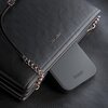 Etui 3MK Hardy Silky Leather MagCase do Apple iPhone 15 Plus Czarny Materiał Poliuretan