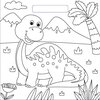 Blok do kolorowania Dinozaury Tematyka Dinozaury