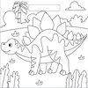 Blok do kolorowania Dinozaury Przedział wiekowy 3+