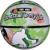 Piłka koszykowa ENERO Solid Zielono-biała (Rozmiar 7) Łączenie Zgrzewana termicznie