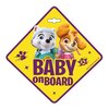 Tabliczka Baby On Board NICKELODEON Psi Patrol Girls