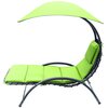 Leżak z parasolem SASKA GARDEN Bergamo 1054438 Limonka Obróbka Metalowa