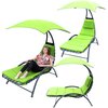 Leżak z parasolem SASKA GARDEN Bergamo 1054438 Limonka Załączone wyposażenie Parasol