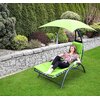Leżak z parasolem SASKA GARDEN Bergamo 1054438 Limonka Rodzaj Leżak
