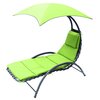 Leżak z parasolem SASKA GARDEN Bergamo 1054438 Limonka Materiał Stal