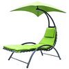 Leżak z parasolem SASKA GARDEN Bergamo 1054438 Limonka Materiał Teslin