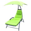 Leżak z parasolem SASKA GARDEN Bergamo 1054438 Limonka Materiał Poliester