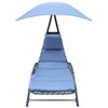 Leżak z parasolem SASKA GARDEN Bergamo 1054445 Granatowy
